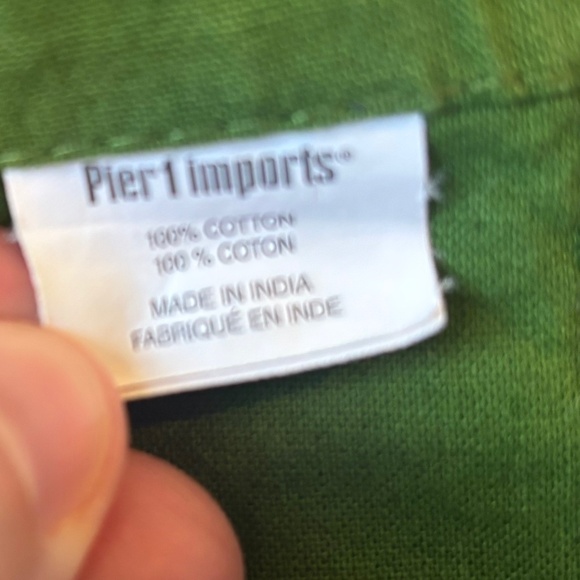 Cotton Pier 1 Spring Green Napkins Set of 6 - Picture 3 of 4